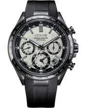 Charger l'image dans la galerie, CITIZEN Mens Premier Eco-Drive ATTESA Super Titanium™ / Satellite Timekeeping Black Super Titanium with DLC Coating Case, Black Polyurethane Strap, Gray Dial, WR 0100M
