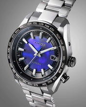 Charger l'image dans la galerie, CITIZEN Mens Premier Eco-Drive ATTESA Atomic Timekeeping / Super Titanium™ Silver-Tone Super Titanium with Platinum DLC Coating Case, Silver-Tone Super Titanium with Platinum DLC Coating Bracelet, Blue Dial, WR 0100M
