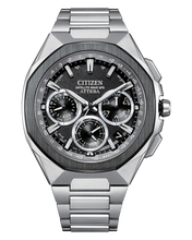 Charger l'image dans la galerie, CITIZEN Mens Premier Eco-Drive ATTESA Super Titanium™ / Satellite Timekeeping Silver-Tone Super Titanium Case, Silver-Tone Super Titanium Bracelet, Gray Dial, WR 0100M
