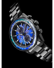 Charger l'image dans la galerie, CITIZEN Mens Premier Eco-Drive ATTESA Atomic Timekeeping / Super Titanium™ Black Super Titanium with DLC Coating Case, Black Super Titanium with DLC Coating Bracelet, Blue Dial, WR 0100M
