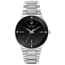 Charger l'image dans la galerie, BULOVA Mens  MODERN Silver-Tone Stainless Steel Case, Silver-Tone Stainless Steel Bracelet, Black  Dial, WR 0030M 96E117 - Moments Watches &amp; Jewelry
