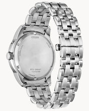 Load image into Gallery viewer, CITIZEN Mens ECO ECO Silver-Tone Stainless Steel Case, Silver-Tone Stainless Steel Bracelet, Blue  Dial, WR 0100M BU0088-51H - Moments Watches &amp; Jewelry
