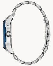 Load image into Gallery viewer, CITIZEN Mens ECO ECO Silver-Tone Stainless Steel Case, Silver-Tone Stainless Steel Bracelet, Blue  Dial, WR 0100M BU0088-51H - Moments Watches &amp; Jewelry
