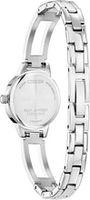 Load image into Gallery viewer, CITIZEN Ladies QTZ QTZ Silver-Tone Stainless Steel Case, Silver-Tone Stainless Steel Bangle, White  Dial, WR 0030M EZ7011-88A
