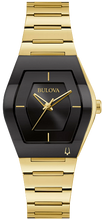 Charger l'image dans la galerie, BULOVA Ladies  BUL Gold-Tone Stainless Steel Case, Gold-Tone Stainless Steel Bracelet, Black  Dial, WR 0030M 97L164 - Moments Watches &amp; Jewelry
