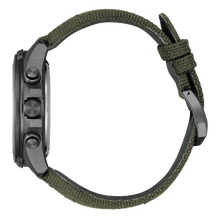Load image into Gallery viewer, CITIZEN Mens ECO ECO Gray Stainless Steel Case, Green CORDURA® Strap, Green  Dial, WR 0200M JV1005-02W
