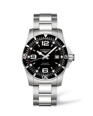 LONGINES HYDROCONQUEST 41MM AUTOMATIC DIVING WATCH L37424566 - Moments Watches & Jewelry