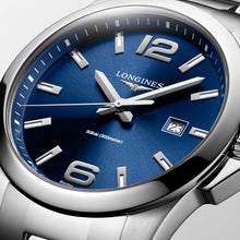 Charger l&#39;image dans la galerie, LONGINES CONQUEST 43MM CADRAN BLEU ACIER INOXYDABLE L37604966 
