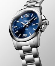 Charger l&#39;image dans la galerie, LONGINES CONQUEST 43MM CADRAN BLEU ACIER INOXYDABLE L37604966 
