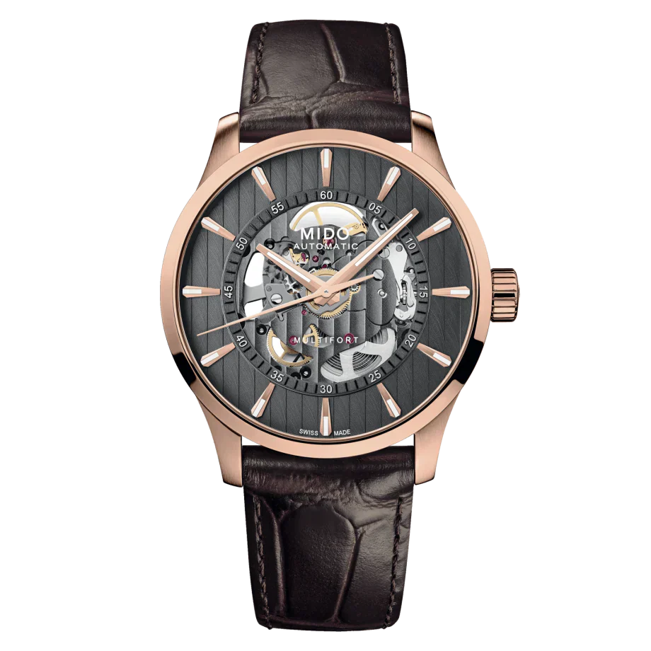 Mido Multifort Skeleton Vertigo M0384363606100