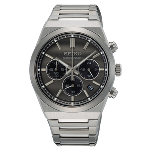 SEIKO Sport Chronograph Quartz Grey Dial Men's Watch SSB455P1