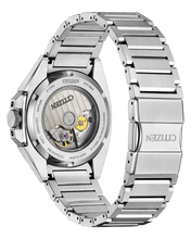 Charger l'image dans la galerie, CITIZEN Mens Premier Automatics Series8 831 Silver-Tone Stainless Steel Case, Silver-Tone Stainless Steel Bracelet, Green Dial, WR 0100M
