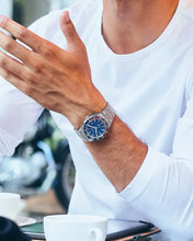 Charger l'image dans la galerie, CITIZEN Mens Premier Automatics Series8 880 GMT Silver-Tone Stainless Steel Case, Silver-Tone Stainless Steel Bracelet, Blue Dial, WR 0100M
