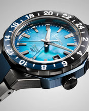Charger l'image dans la galerie, CITIZEN Mens Premier Automatics Series8 880 GMT Two-Tone Stainless Steel Case, Two-Tone Stainless Steel Bracelet, Blue Mother of Pearl Dial, WR 0100M
