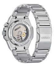 Charger l'image dans la galerie, CITIZEN Mens Premier Automatics Series8 890 Silver-Tone Stainless Steel Case, Silver-Tone Stainless Steel Bracelet, Green Dial, WR 0200M
