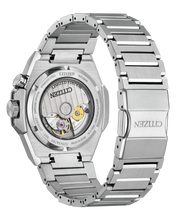 Charger l'image dans la galerie, CITIZEN Mens Premier Automatics Series8 890 City Lights Silver-Tone Stainless Steel Case, Silver-Tone Stainless Steel Bracelet, Silver-Tone Dial, WR 0200M
