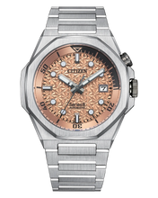 Charger l'image dans la galerie, CITIZEN Mens Premier Automatics Series8 890 Silver-Tone Stainless Steel Case, Silver-Tone Stainless Steel Bracelet, Salmon Dial, WR 0200M
