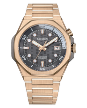 Charger l'image dans la galerie, CITIZEN Mens Premier Automatics Series8 890 Rose Gold-Tone Stainless Steel Case, Rose Gold-Tone Stainless Steel Bracelet, Gray Dial, WR 0200M
