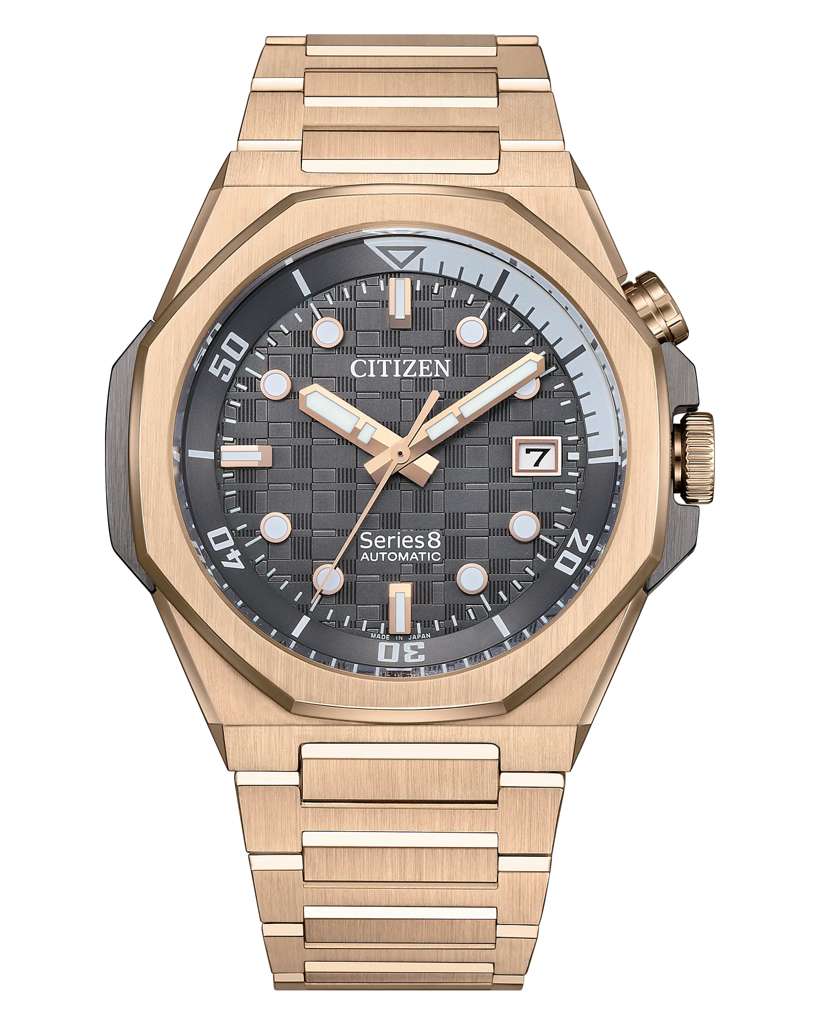 CITIZEN Mens Premier Automatics Series8 890 Rose Gold-Tone