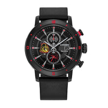 Charger l'image dans la galerie, CITIZEN Mens DIS DSC Black Stainless Steel Case, Black Leather Strap, Black  Dial, WR 0100M CA0769-04W
