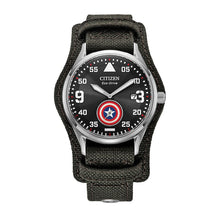 Load image into Gallery viewer, CITIZEN Mens DIS DMC Silver-Tone Stainless Steel Case, Gray CORDURA® Strap, Black  Dial, WR 0050M BV1140-00W
