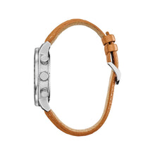 Load image into Gallery viewer, CITIZEN Mens DIS DSC Silver-Tone Stainless Steel Case, Orange Leather Strap, Black  Dial, WR 0100M CA0761-06W
