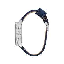 Load image into Gallery viewer, CITIZEN Mens DIS DSC Silver-Tone Stainless Steel Case, Blue CORDURA® Strap, Silver-Tone  Dial, WR 0100M CA4219-03W - Moments Watches &amp; Jewelry
