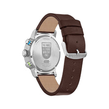 Charger l'image dans la galerie, CITIZEN Mens DIS DSC Silver-Tone Stainless Steel Case, Brown Leather Strap, Blue  Dial, WR 0100M CA0768-07W

