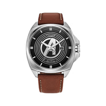 Load image into Gallery viewer, CITIZEN Mens DIS DMC Silver-Tone Stainless Steel Case, Brown Leather Strap, Black  Dial, WR 0100M AW1721-08W
