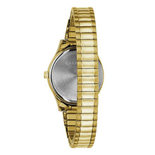 Load image into Gallery viewer, BULOVA Ladies  Caravelle Gold-Tone Stainless Steel Case, Gold-Tone Stainless Steel Expansion, White  Dial, WR 0030M 44M113 - Moments Watches &amp; Jewelry
