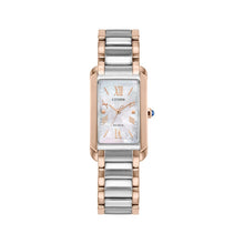 Load image into Gallery viewer, CITIZEN Ladies ECO ECO Two-Tone Stainless Steel Case, Two-Tone Stainless Steel Bracelet, Pink Mother of Pearl  Dial, WR 0050M EW5624-54Y
