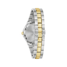 Charger l'image dans la galerie, BULOVA Ladies  BUL Two-Tone Stainless Steel Case, Two-Tone Stainless Steel Bracelet, White  Dial, WR 0100M 98P234 - Moments Watches &amp; Jewelry

