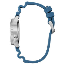 Load image into Gallery viewer, CITIZEN Ladies ECO ECO Silver-Tone Stainless Steel Case, Light Blue Polyurethane Strap, Blue  Dial, WR 200M EO2027-09L
