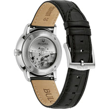 Charger l'image dans la galerie, BULOVA Mens  BUL Silver-Tone Stainless Steel Case, Black Leather Strap, Black  Dial, WR 0030M 96B441 - Moments Watches &amp; Jewelry
