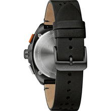 Charger l'image dans la galerie, BULOVA Mens  BUL Black Stainless Steel Case, Black Leather Strap, Black  Dial, WR 0100M 98B428 - Moments Watches &amp; Jewelry

