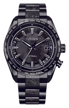 Charger l'image dans la galerie, CITIZEN Mens Premier Eco-Drive ATTESA Atomic Timekeeping / Super Titanium™ Black Super Titanium with DLC Coating Case, Black Super Titanium with DLC Coating Bracelet, Black Dial, WR 0100M
