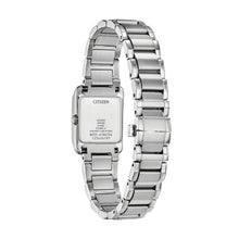 Load image into Gallery viewer, CITIZEN Ladies ECO ECO Silver-Tone Stainless Steel Case, Silver-Tone Stainless Steel Bracelet, White Mother of Pearl  Dial, WR 0050M EW5600-52D
