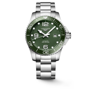 Longines Hydroconquest Ceramic Green Dial 41mm Automatic Diving Watch L37814066