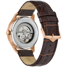 Charger l'image dans la galerie, BULOVA Mens  CLASSIC Rose Gold-Tone Stainless Steel Case, Brown Leather Strap, Silver-White  Dial, WR 0030M 97A133 - Moments Watches &amp; Jewelry
