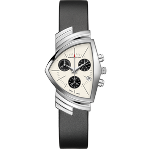 HAMILTON VENTURA CHR QTZ PVD SV BK H24432751