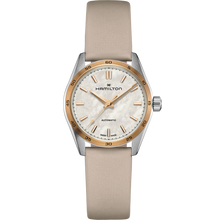 Load image into Gallery viewer, HAMILTON JAZZMASTER PERFORMER AUTO 34mm - White Dial w Leather Strap H36125890
