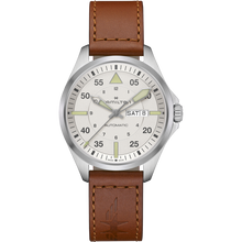 Charger l&#39;image dans la galerie, HAMILTON - KHAKI AVIATION PILOT DAY DATE AUTO H64635550
