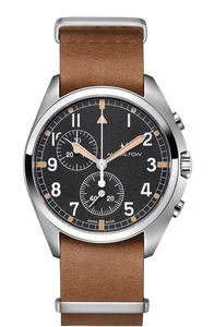 HAMILTON KHAKI AVIATION PILOT PIONEER CHRONO QUARTZ H76522531 - Moments Watches & Jewelry