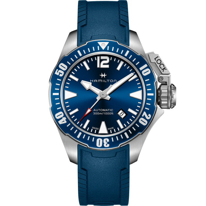 HAMILTON KHAKI ROGMAN 42MM BL RUBBER H77705345