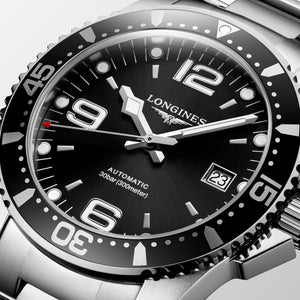 LONGINES HYDROCONQUEST 41MM AUTOMATIC DIVING WATCH L37424566 - Moments Watches & Jewelry
