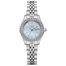 Load image into Gallery viewer, CITIZEN Ladies QTZ QTZ Silver-Tone Stainless Steel Case, Silver-Tone Stainless Steel Bracelet, Blue  Dial, WR 0030M EQ0530-51N
