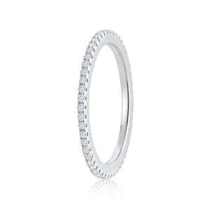 MISS MIMI  925 Sterling Silver Fully eternity single row Ring  02-142494