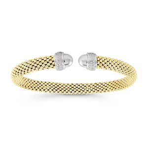 MISS MIMI  925 Sterling Silver Our iconic timeless bead mesh bangle 07-083279-01