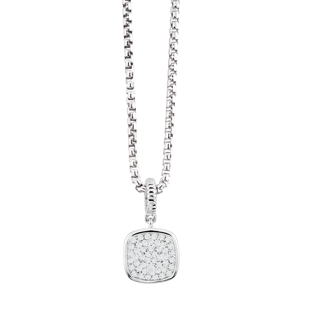 MISS MIMI 925 argent Sterling Micro pavé, zircon cubique ressemble à un diamant pendentif 09-021345