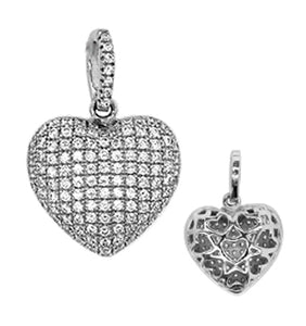 MISS MIMI 925 pendentif coeur bombe en argent sterling avec bélière 09-143425